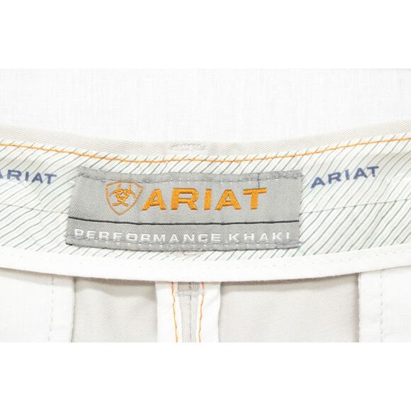 Ariat M2 Performance Pants Mens 40x31 Beige Relaxed Khaki Boot Cut Pants Cowboy - Picture 8 of 11